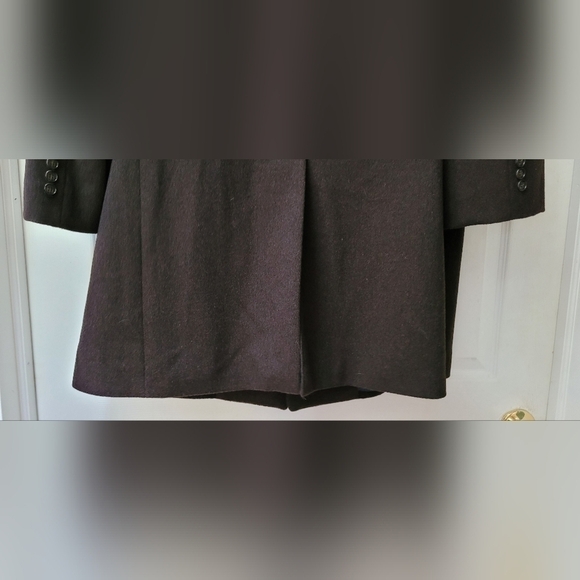 Kenneth Cole New York Men's Charcoal Gray/Black Wool Peacoat Trenchcoat Size 46R - Picture 7 of 11